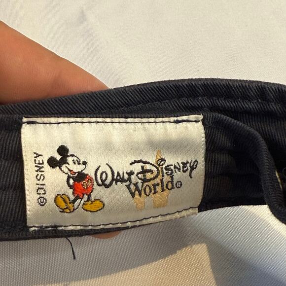 Walt Disney World Mickey Mouse Visor Hat Large Youth Adjustable Navy Blue - Picture 3 of 6